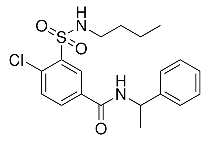 Sigma-Aldrich 3-((BUTYLAMINO)SULFONYL)-4-CHLORO-N-(1-PHENYLETHYL)BENZAMIDE,AldrichCPR