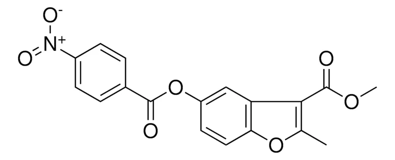 Sigma-Aldrich 2-METHYL-5-(4-NITRO-BENZOYLOXY)-BENZOFURAN-3-CARBOXYLIC ACID METHYL ESTER,AldrichCPR
