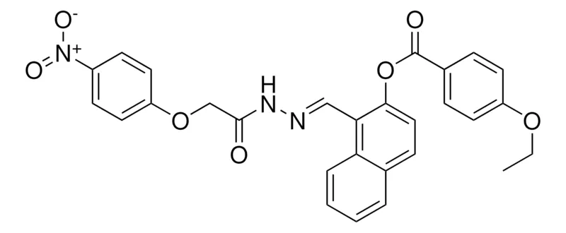 Sigma-Aldrich 1-(2-((4-NITROPHENOXY)ACETYL)CARBOHYDRAZONOYL)-2-NAPHTHYL 4-ETHOXYBENZOATE,AldrichCPR