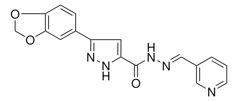 Sigma-Aldrich 3-(1,3-BENZODIOXOL-5-YL)-N'-(3-PYRIDINYLMETHYLENE)-1H-PYRAZOLE-5-CARBOHYDRAZIDE,AldrichCPR