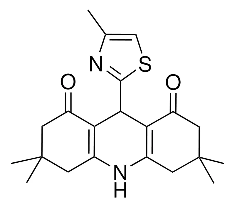 Sigma-Aldrich 3,3,6,6-TETRAMETHYL-9-(4-METHYL-1,3-THIAZOL-2-YL)-3,4,6,7,9,10-HEXAHYDRO-1,8(2H,5H)-ACRIDINEDIONE,AldrichCPR