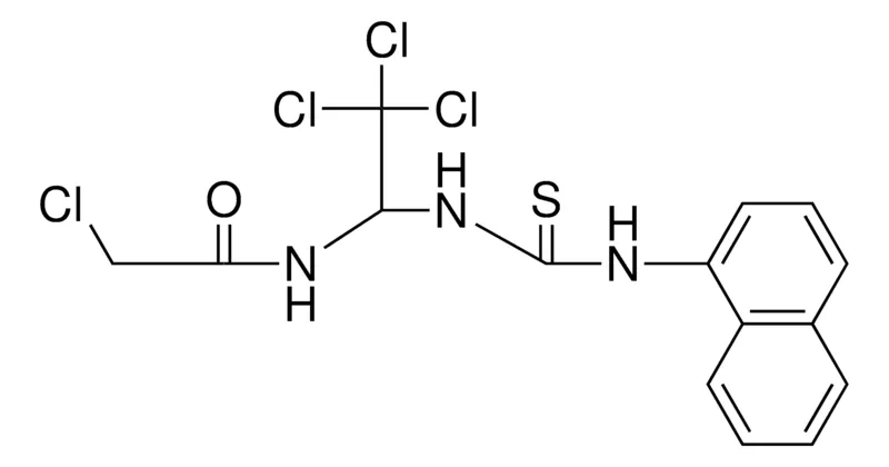 Sigma-Aldrich 2-CHLORO-N-(2,2,2-TRICHLORO-1-(3-NAPHTHALEN-1-YL-THIOUREIDO)-ETHYL)-ACETAMIDE,AldrichCPR