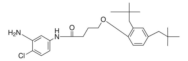 Sigma-Aldrich N-(3-AMINO-4-CHLORO-PHENYL)-4-(2,4-BIS-(2,2-DIMETHYL-PROPYL)-PHENOXY)-BUTYRAMIDE,AldrichCPR
