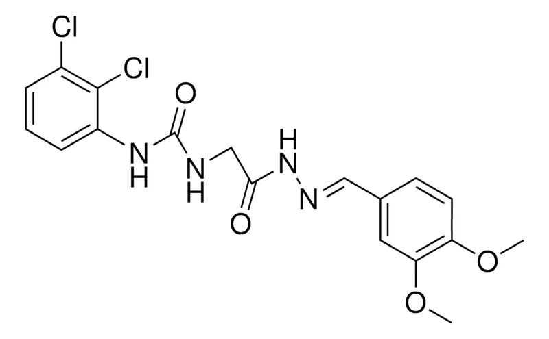 Sigma-Aldrich 2-(3-(2,3-DICHLOROPHENYL)UREIDO)ACETIC (3,4-DIMETHOXYBENZYLIDENE)HYDRAZIDE,AldrichCPR