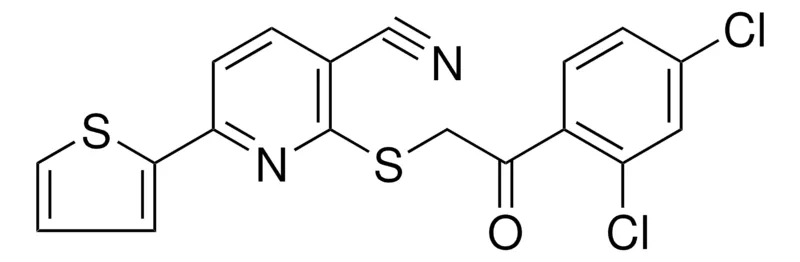 Sigma-Aldrich 2-(2-(2,4-DICHLORO-PHENYL)-2-OXO-ETHYLSULFANYL)-6-THIOPHEN-2-YL-NICOTINONITRILE,AldrichCPR