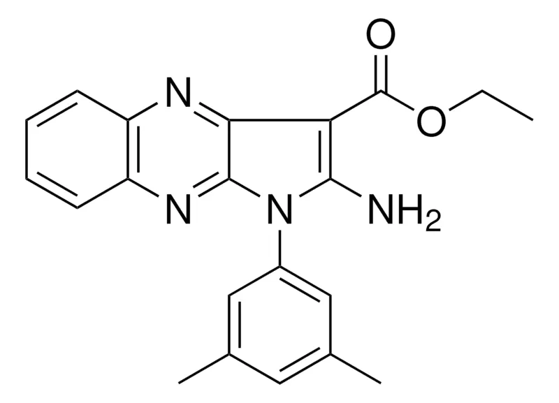 Sigma-Aldrich ETHYL 2-AMINO-1-(3,5-DIMETHYLPHENYL)-1H-PYRROLO(2,3-B)QUINOXALINE-3-CARBOXYLATE,AldrichCPR