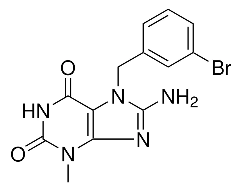 Sigma-Aldrich 8-AMINO-7-(3-BROMOBENZYL)-3-METHYL-3,7-DIHYDRO-1H-PURINE-2,6-DIONE,AldrichCPR