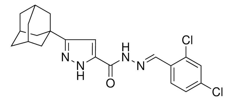 Sigma-Aldrich 5-ADAMANTAN-1-YL-2H-PYRAZOLE-3-CARBOXYLIC ACID (2,4-DI-CL-BENZYLIDENE)-HYDRAZIDE,AldrichCPR