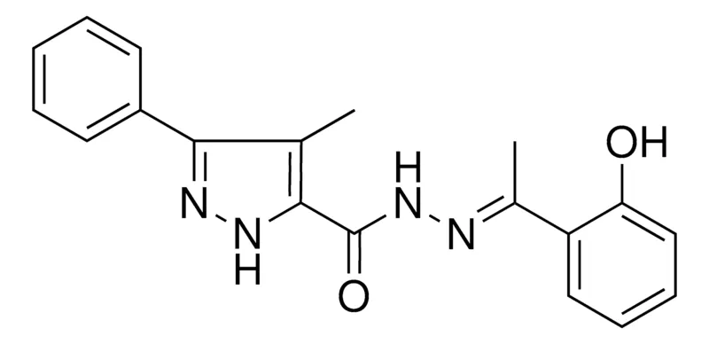 Sigma-Aldrich 4-ME-5-PH-2H-PYRAZOLE-3-CARBOXYLIC ACID (1-(2-HO-PHENYL)-ETHYLIDENE)-HYDRAZIDE,AldrichCPR