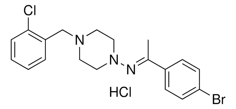 Sigma-Aldrich (1-(4-BR-PH)-ETHYLIDENE)-(4-(2-CL-BENZYL)-PIPERAZIN-1-YL)-AMINE, HYDROCHLORIDE,AldrichCPR
