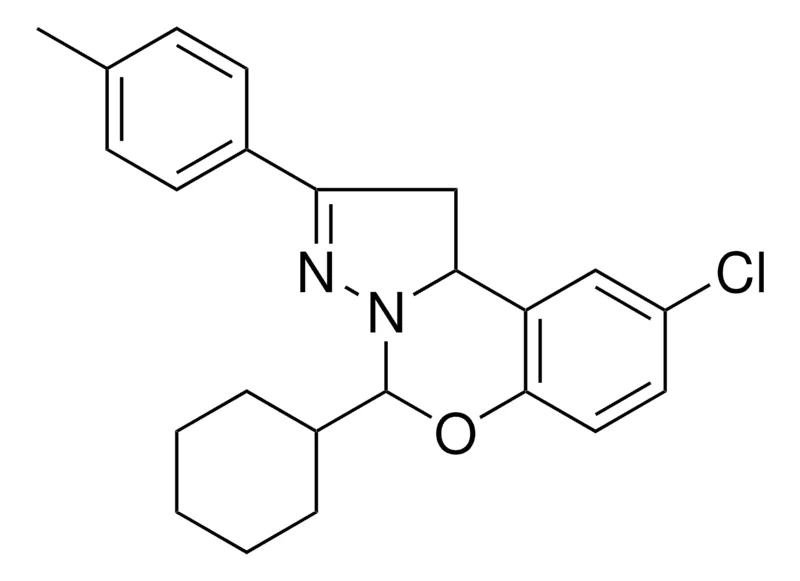 Sigma-Aldrich 8-CL-4-CYCLOHEXYL-2-P-TOLYL-1,9B-2H-5-OXA-3,3A-DIAZA-CYCLOPENTA(A)NAPHTHALENE,AldrichCPR