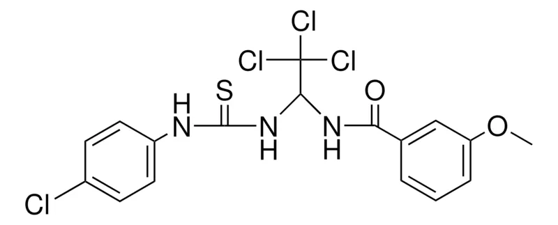 Sigma-Aldrich 3-METHOXY-N-(2,2,2-TRICHLORO-1-(3-(4-CHLORO-PHENYL)-THIOUREIDO)-ETHYL)-BENZAMIDE,AldrichCPR