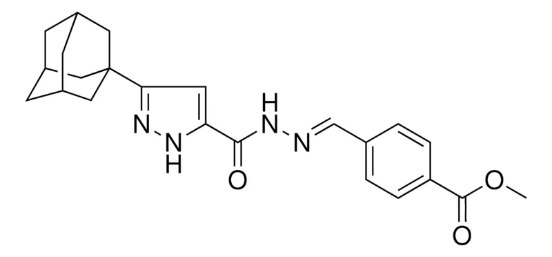 Sigma-Aldrich 4-((5-ADAMANTAN-1-YL-2H-PYRAZOLE-3-CARBONYL)-HYDRAZONO-ME)-BENZOIC ACID ME ESTER,AldrichCPR