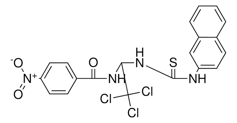 Sigma-Aldrich 4-NITRO-N-(2,2,2-TRICHLORO-1-(3-NAPHTHALEN-2-YL-THIOUREIDO)-ETHYL)-BENZAMIDE,AldrichCPR