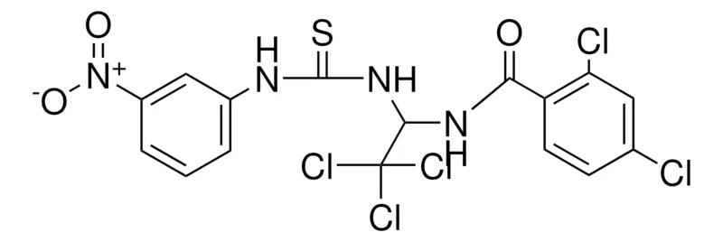 Sigma-Aldrich 2,4-DICHLORO-N-(2,2,2-TRICHLORO-1-(3-(3-NITRO-PH)-THIOUREIDO)-ETHYL)-BENZAMIDE,AldrichCPR