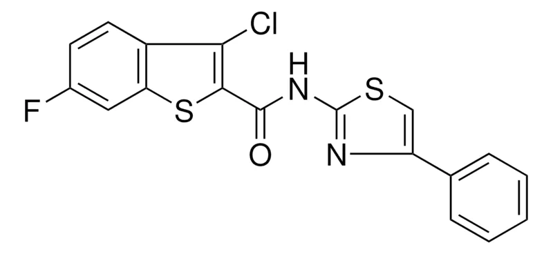 Sigma-Aldrich 3-CL-6-FLUORO-BENZO(B)THIOPHENE-2-CARBOXYLIC ACID (4-PHENYL-THIAZOL-2-YL)-AMIDE，AldrichCPR