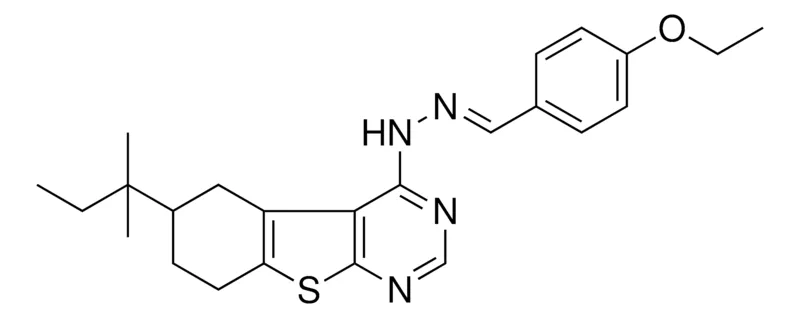 Sigma-Aldrich 4-ETHOXYBENZALDEHYDE (6-TERT-PENTYL-5,6,7,8-TETRAHYDRO[1]BENZOTHIENO[2,3-D]PYRIMIDIN-4-YL)HYDRAZONE，AldrichCPR