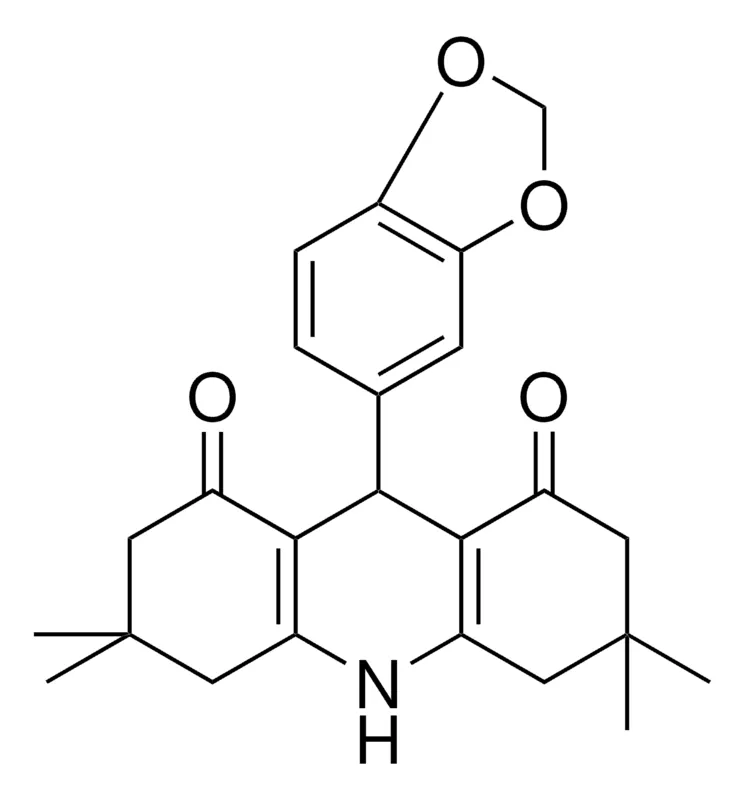 Sigma-Aldrich 9-(1,3-BENZODIOXOL-5-YL)-3,3,6,6-TETRAMETHYL-3,4,6,7,9,10-HEXAHYDRO-1,8(2H,5H)-ACRIDINEDIONE,AldrichCPR