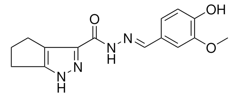 Sigma-Aldrich N'-[(E)-(4-HYDROXY-3-METHOXYPHENYL)METHYLIDENE]-1,4,5,6-TETRAHYDROCYCLOPENTA[C]PYRAZOLE-3-CARBOHYDRAZIDE，AldrichCPR
