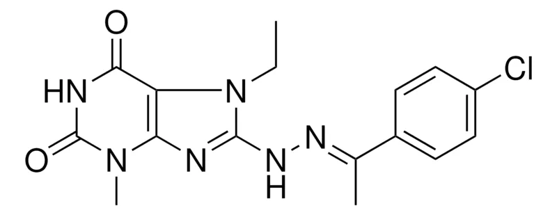 Sigma-Aldrich 8-(N'-(1-(4-CL-PH)-ETHYLIDENE)-HYDRAZINO)-7-ET-3-ME-3,7-DIHYDRO-PURINE-2,6-DIONE,AldrichCPR