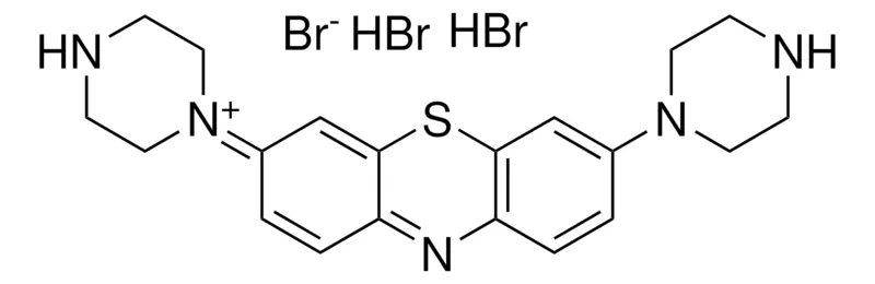 Sigma-Aldrich 1-(7-(1-PIPERAZINYL)-3H-PHENOTHIAZIN-3-YLIDENE)PIPERAZIN-1-IUM BROMIDE 2 HBR,AldrichCPR
