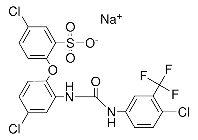 Sigma-Aldrich 5-CHLORO-2-(4-CHLORO-2-(4-CHLOROTRIFLUORO-M-TOLYLUREIDO)-PHENOXY)-BZ-SULFON.ACID,AldrichCPR