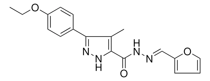 Sigma-Aldrich 5-(4-ETHOXY-PH)-4-ME-2H-PYRAZOLE-3-CARBOXYLIC ACID FURAN-2-YLMETHYLENE-HYDRAZIDE,AldrichCPR