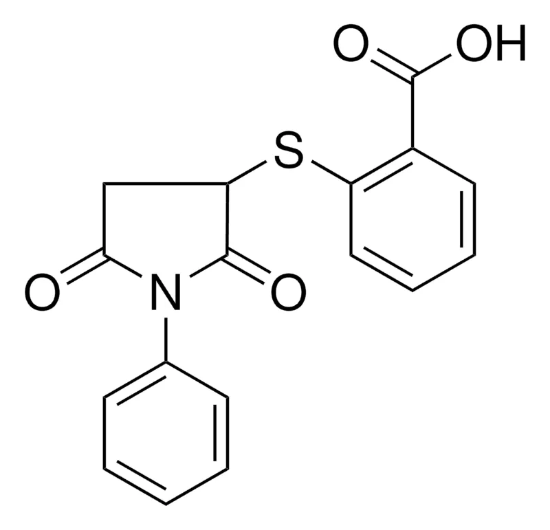 Sigma-Aldrich 2-(2,5-DIOXO-1-PHENYL-PYRROLIDIN-3-YLSULFANYL)-BENZOIC ACID,AldrichCPR