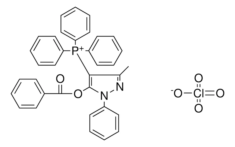 Sigma-Aldrich (5-BENZOYLOXY-3-ME-1-PHENYL-1H-PYRAZOL-4-YL)-TRIPHENYL-PHOSPHONIUM, PERCHLORATE,AldrichCPR