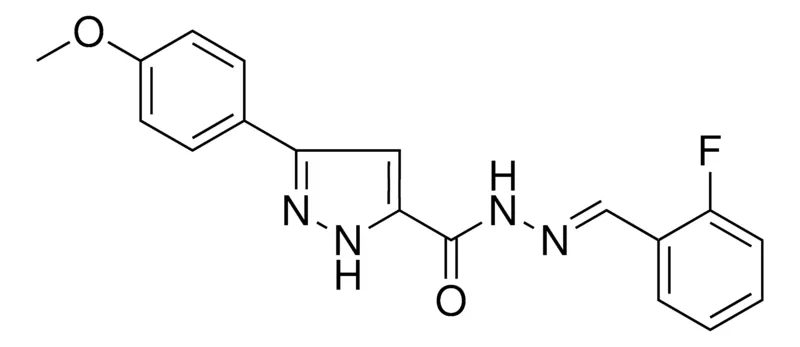 Sigma-Aldrich 5-(4-MEO-PHENYL)-2H-PYRAZOLE-3-CARBOXYLIC ACID (2-FLUORO-BENZYLIDENE)-HYDRAZIDE,AldrichCPR