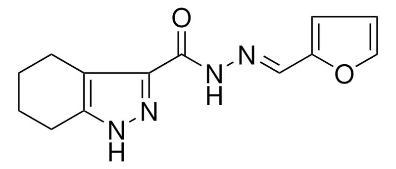 Sigma-Aldrich 4,5,6,7-TETRAHYDRO-1H-INDAZOLE-3-CARBOXYLIC ACID FURAN-2-YLMETHYLENE-HYDRAZIDE,AldrichCPR