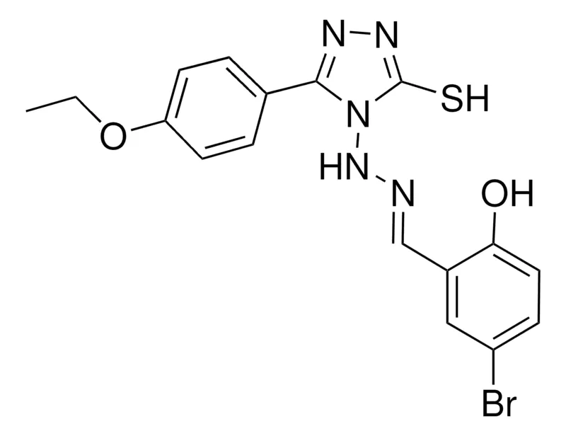 Sigma-Aldrich 5-BROMO-2-HYDROXYBENZALDEHYDE [3-(4-ETHOXYPHENYL)-5-SULFANYL-4H-1,2,4-TRIAZOL-4-YL]HYDRAZONE，AldrichCPR