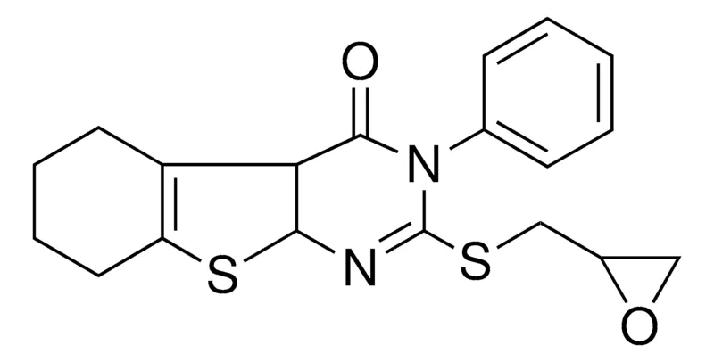 Sigma-Aldrich 2-(2,3-EPOXYPROPYLTHIO)-TETRAHYDRO3PHENYL-(1)BENZOTHIENO(2,3-D)PYRIMIDIN4(3H)ONE，AldrichCPR