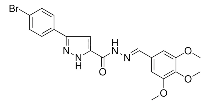 Sigma-Aldrich 5(4-BR-PH)-2H-PYRAZOLE-3-CARBOXYLIC ACID (3,4,5-TRIMETHOXY-BENZYLIDENE)HYDRAZIDE,AldrichCPR