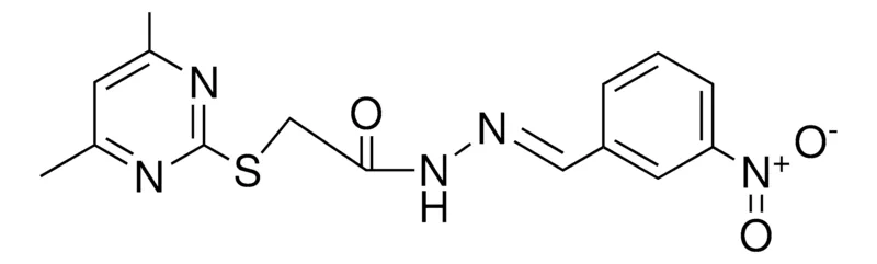 Sigma-Aldrich 2-(DIMETHYL-PYRIMIDIN-2-YLSULFANYL)-ACETIC ACID (3-NITRO-BENZYLIDENE)-HYDRAZIDE,AldrichCPR
