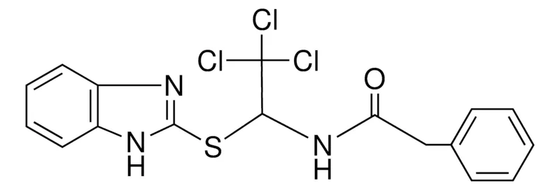 Sigma-Aldrich N-(1-(1H-BENZOIMIDAZOL-2-YLSULFANYL)-2,2,2-TRICHLORO-ETHYL)-2-PHENYL-ACETAMIDE,AldrichCPR