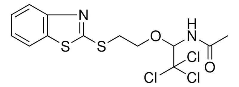 Sigma-Aldrich N-(1-(2-(1,3-BENZOTHIAZOL-2-YLTHIO)ETHOXY)-2,2,2-TRICHLOROETHYL)ACETAMIDE,AldrichCPR