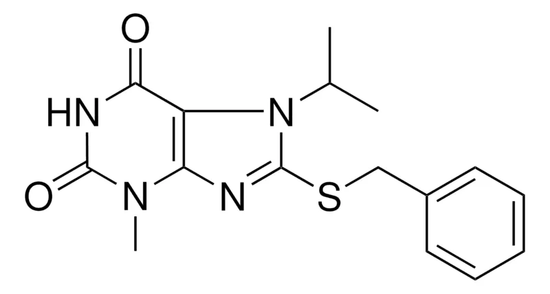 Sigma-Aldrich 8-BENZYLSULFANYL-7-ISOPROPYL-3-METHYL-3,7-DIHYDRO-PURINE-2,6-DIONE,AldrichCPR