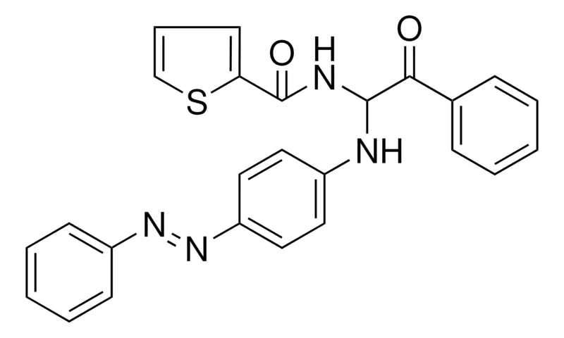 Sigma-Aldrich THIOPHENE-2-CARBOXYLIC ACID (2-OXO-2-PH-1-(4-PHENYLAZO-PHENYLAMINO)-ETHYL)-AMIDE,AldrichCPR