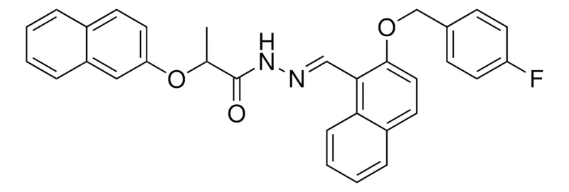 Sigma-Aldrich N'-((2-((4-F-BENZYL)OXY)-1-NAPHTHYL)METHYLENE)-2-(2-NAPHTHYLOXY)PROPANOHYDRAZIDE,AldrichCPR