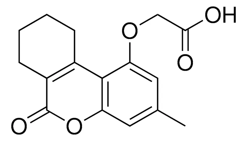 Sigma-Aldrich (3-METHYL-6-OXO-7,8,9,10-TETRAHYDRO-6H-BENZO(C)CHROMEN-1-YLOXY)-ACETIC ACID,AldrichCPR