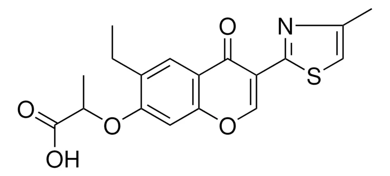 Sigma-Aldrich 2-(6-ETHYL-3-(4-METHYL-THIAZOL-2-YL)-4-OXO-4H-CHROMEN-7-YLOXY)-PROPIONIC ACID,AldrichCPR