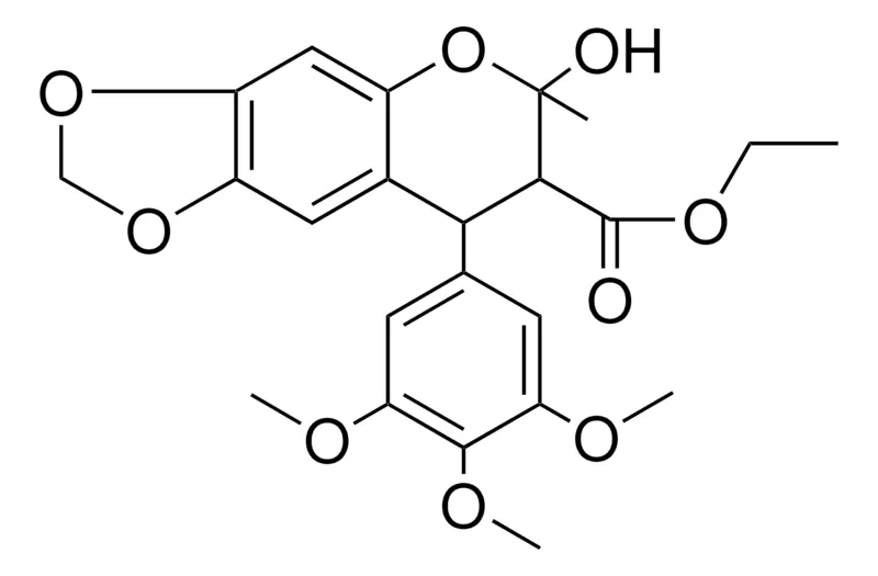 Sigma-Aldrich 6-HO-6-ME-8-(TRI-MEO-PH)-(1,3)DIOXOLO(4,5-G)CHROMENE-7-CARBOXYLIC ACID ET ESTER,AldrichCPR
