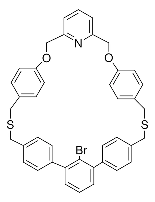 Sigma-Aldrich 46-BROMO-18,26-DIOXA-12,32-DITHIA-41-AZAHEPTACYCLO[32.2.2.2(7,10).2(14,17).2(27,30).1(2,6).1(20,24)]HEXATETRACONTA-1(36),2(46),3,5,7,9,14,16,20(41),21,23,27,29,34,37,39,42-HEPTADECAENE，AldrichCPR