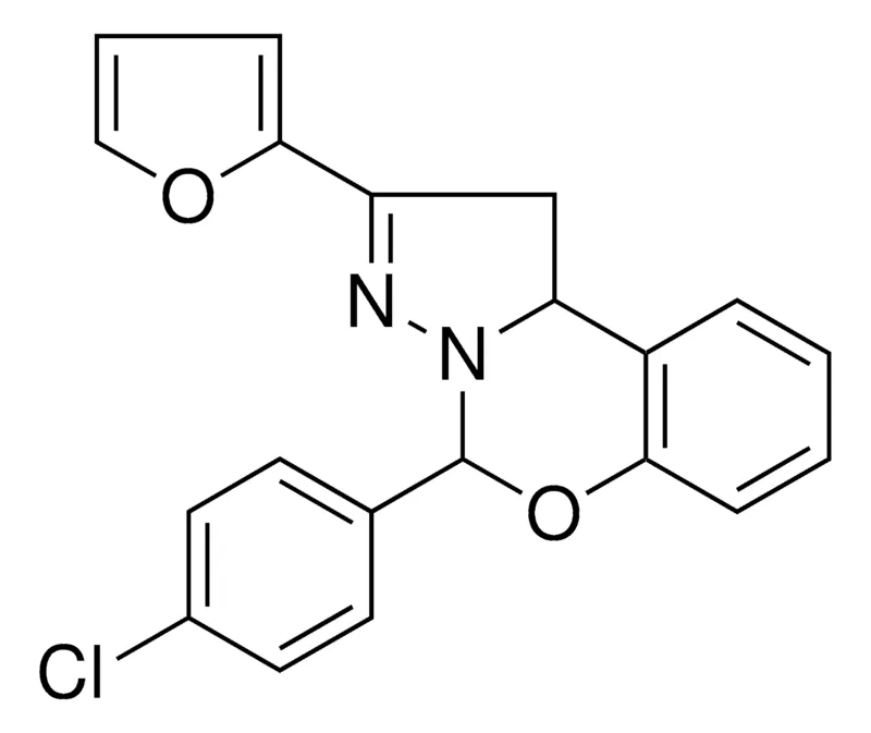 Sigma-Aldrich 4-(4-CL-PH)-2-FURAN-2-YL-1,9B-DIHYDRO-5-OXA-3,3A-DIAZA-CYCLOPENTA(A)NAPHTHALENE,AldrichCPR