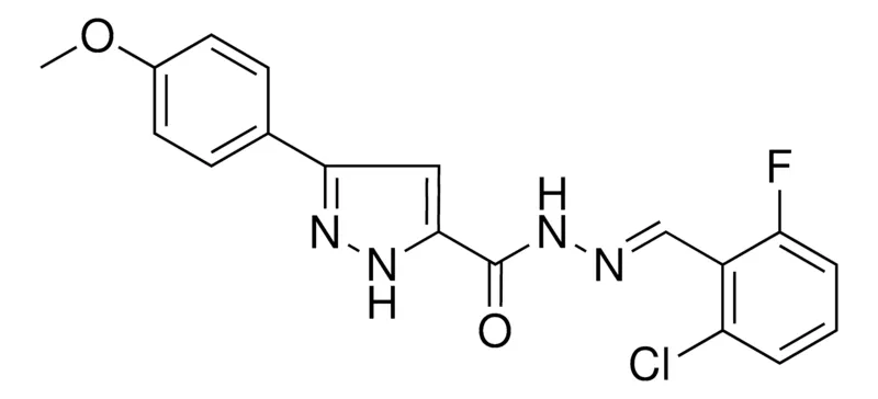 Sigma-Aldrich 5-(4-MEO-PH)-2H-PYRAZOLE-3-CARBOXYLIC ACID (2-CL-6-FLUORO-BENZYLIDENE)-HYDRAZIDE，AldrichCPR