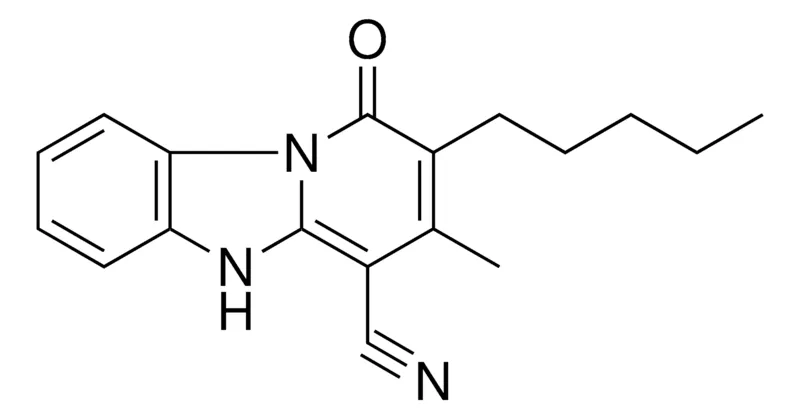 Sigma-Aldrich 3-ME-1-OXO-2-PENTYL-1,5-DIHYDRO-BENZO(4,5)IMIDAZO(1,2-A)PYRIDINE-4-CARBONITRILE,AldrichCPR