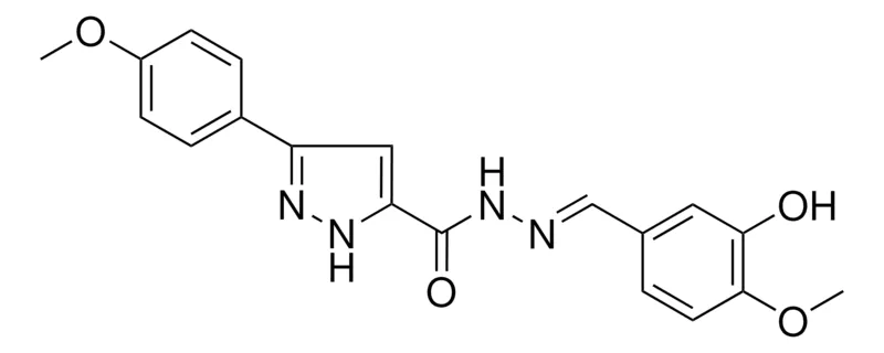 Sigma-Aldrich 5-(4-MEO-PH)-2H-PYRAZOLE-3-CARBOXYLIC ACID (3-HO-4-MEO-BENZYLIDENE)-HYDRAZIDE,AldrichCPR
