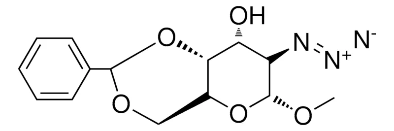 Sigma-Aldrich 7-AZIDO-6-METHOXY-2-PHENYL-HEXAHYDRO-PYRANO(3,2-D)(1,3)DIOXIN-8-OL,AldrichCPR