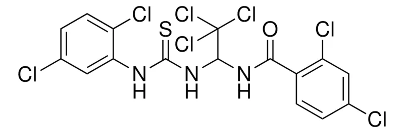 Sigma-Aldrich 2,4-DICHLORO-N-(2,2,2-TRICHLORO-1-(3-(2,5-DICHLORO-PH)-THIOUREIDO)-ET)-BENZAMIDE,AldrichCPR